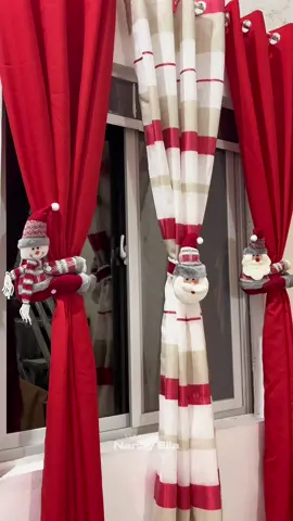 Chrismas curtain buckle #christmas #christmasdecor #christmasdecoration #curtainbuckle #fyp 