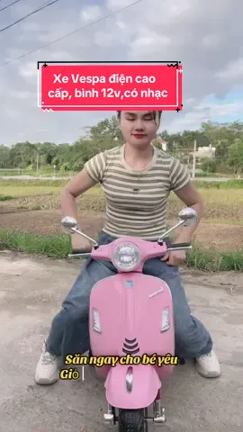 Xe vespa điện cho bé gái Q618 bình 12v,2 động cơ.Chắc chắn ,khoẻ khoắn#xuhuong #vespa #xedien#dochoitreem #khosihoado#mebimsua #xemaydien 