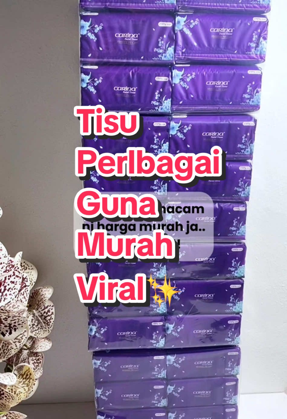 Tisu pelbagai guna dapat banyak lak tu dengan harga murah ja 👍✨ #tisu #tisumurah #tisumurahviral #tisucarina #tisuserbaguna #tisuviral 