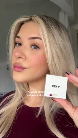 Using @REFY cream blush in shade Cherry 🍒🍇✨ #refycurators #refy #refybeauty #refycreamblush #creamblush #autumnmakeup 