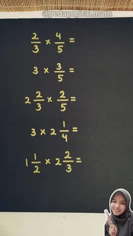 operasi perkalian pada pecahan #perkalianpecahan #pecahan 