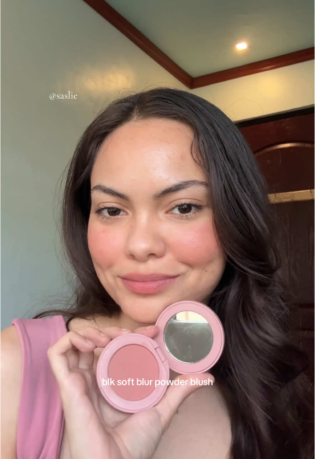 inlove with this blush 💘🌷 @blk cosmetics soft blur powder blush!  #blkcosmetics #blush #powderblush #makeup #beauty 