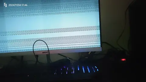 ada yang tw cara ngatasin monitor kedip2 gini ?? #servicePC #monitor #pc #komputer #computer