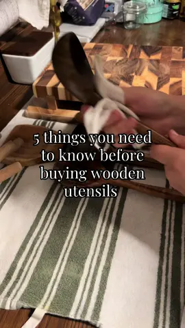 I absolutly LOVE my wooden utensils. Not only are they beautiful and functional but they are non toxic and won’t scratch your pots and pans! Yes, they are a little more upkeep than other options but they are SO worth it! #nontoxicliving #nontoxickitchenitems #crunchykitchen #woodenutensils #woodenspoons #nontoxichome #cozykitchen #cottagecore #christian #christiaiving #christianhomemaker 