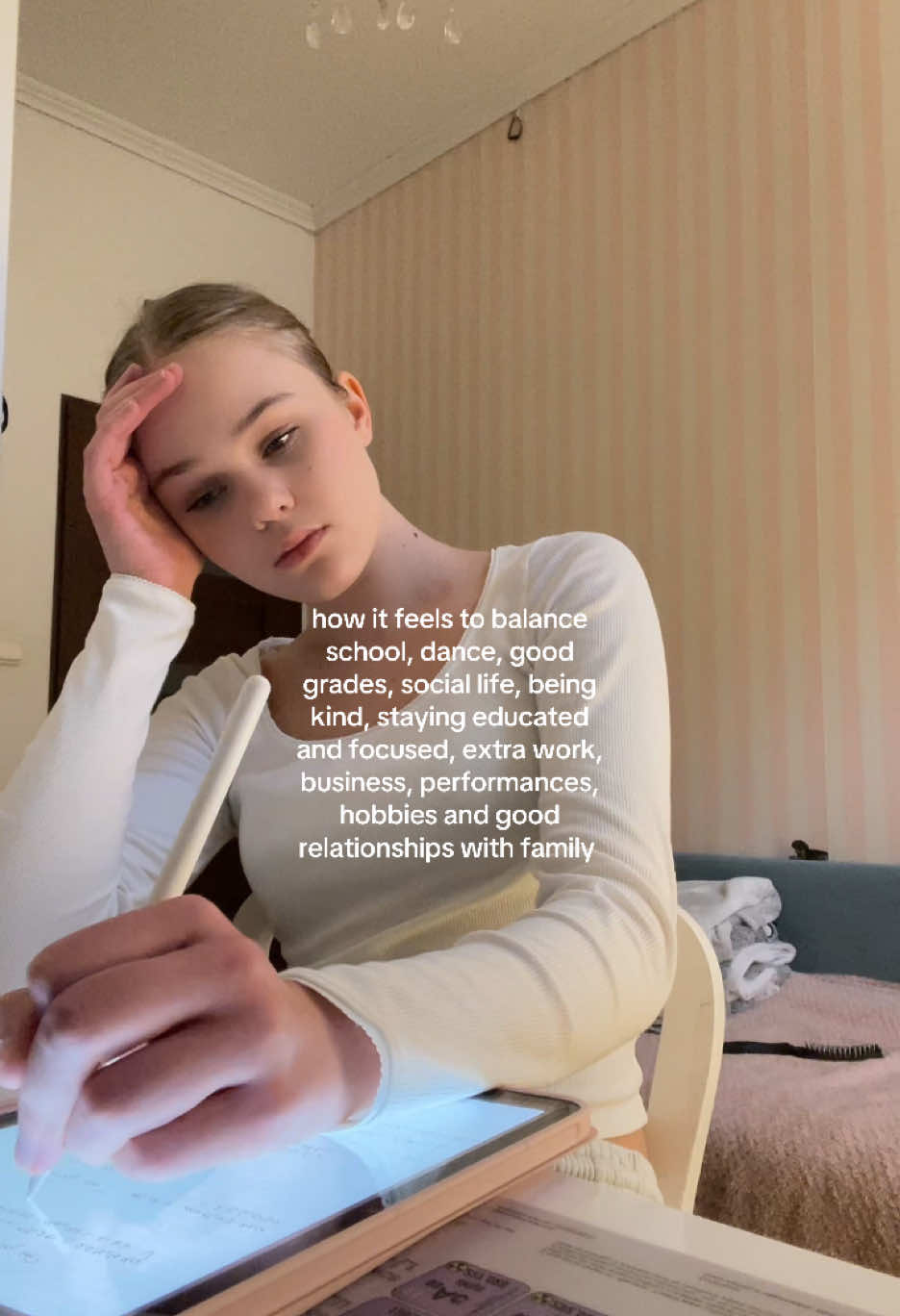 gotta lock in i guess #dancer #fyp #pointeshoes #balletdancer #flexibility #dance #balletschool #ballettok #reality #burnout 