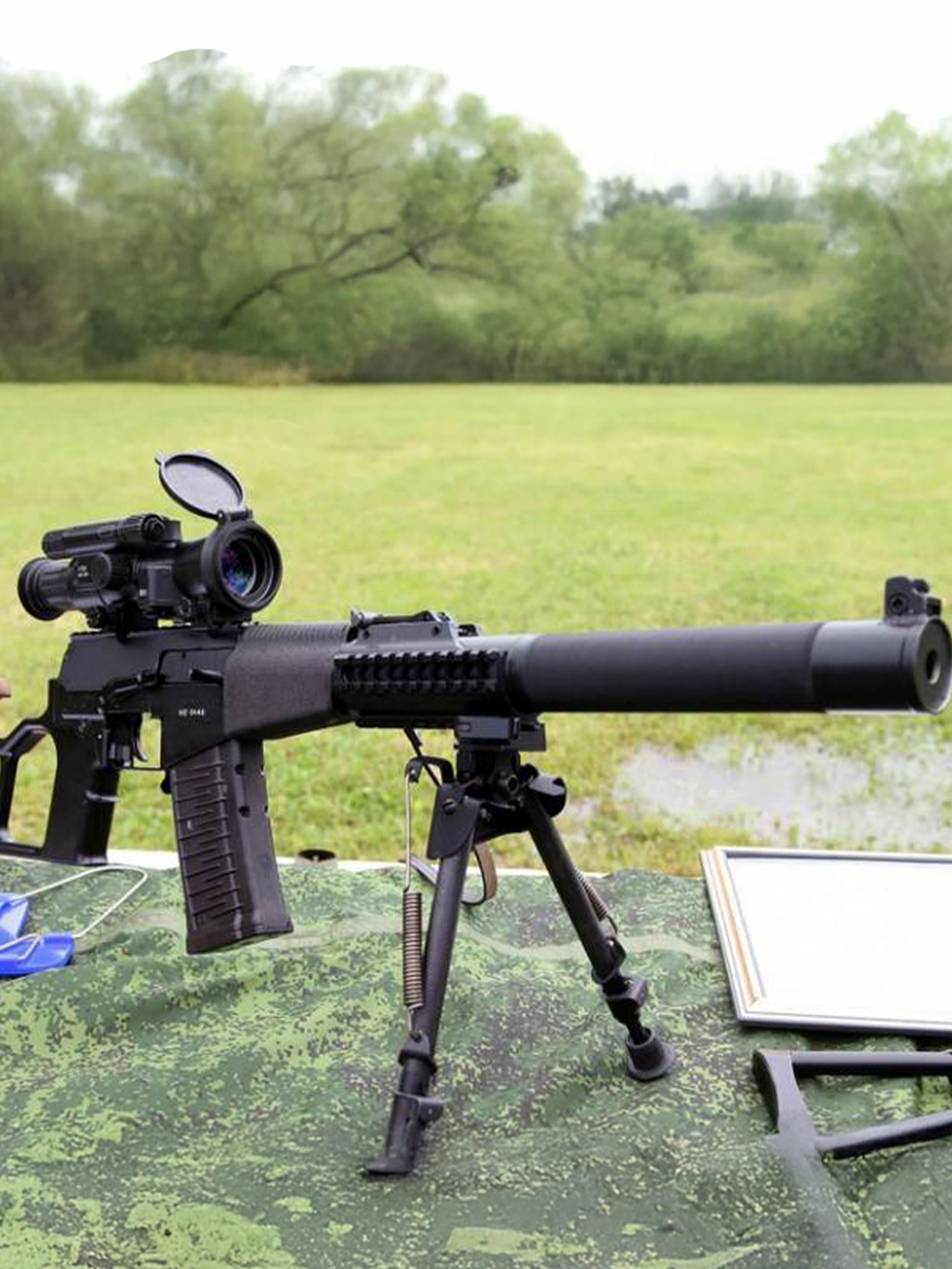 The VSS Vintorez is a 9mm suppressed sniper rifle, built for stealth with subsonic rounds, an integrated suppressor, and compact design, ideal for covert operations.