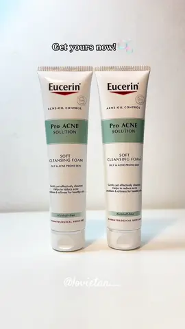 Eucerin Pro ACNE Solution Soft Cleansing Foam 🫧🛁| For those who have acne prone skin & oily to combination skin, this is a sign for you to get this! It feels refreshing and will reduce your acne! Get yours now today! 💚✨ @Eucerin Malaysia  #eucerin #eucerinproacne #eucerinsoftcleansingfoam #cleansing #cleansingfoam #skincare #skincaretips #ugc #ugccreator #fyp 