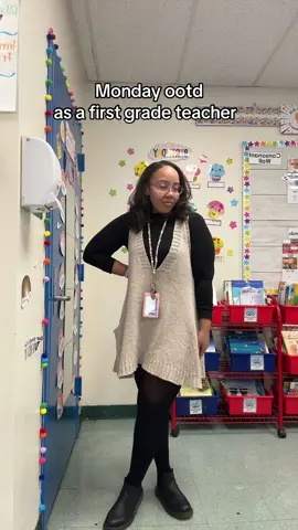 mondays can be tough but being the main character in my life means dressing up and romanticizing every second, even when I have to come to work 🫠 #OOTD #monday #grwm #foryou #teachersoftiktok #ootdinspo 