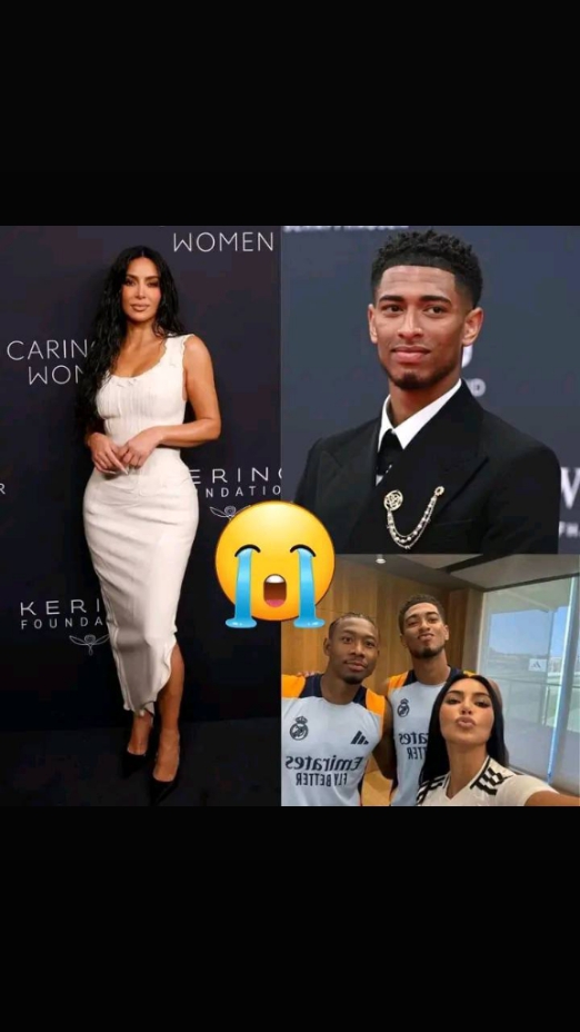 Kim Kardashian allegedly has a crush on Jude Bellingham 🤯 #kimkardashian #judebellingham #crush #boycrush  #boyfriendandgirlfriend #celebritynews 