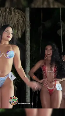 O desfile em conjunto das modelos no concurso Garota Taíra 2024