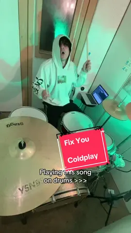 The best song to rip drums too i swear 🥺🥁 #coldplay #drumcover #cover #fixyou #drummer @coldplay 