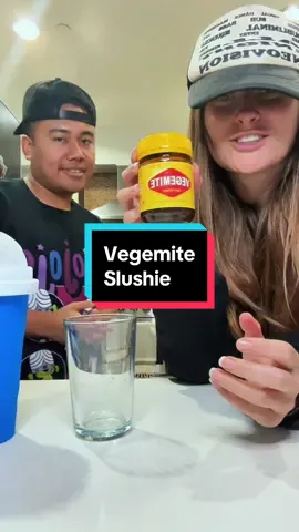 Me and the Australian made a vegemite slushie! @Matisse ☆ #slushiemaker 