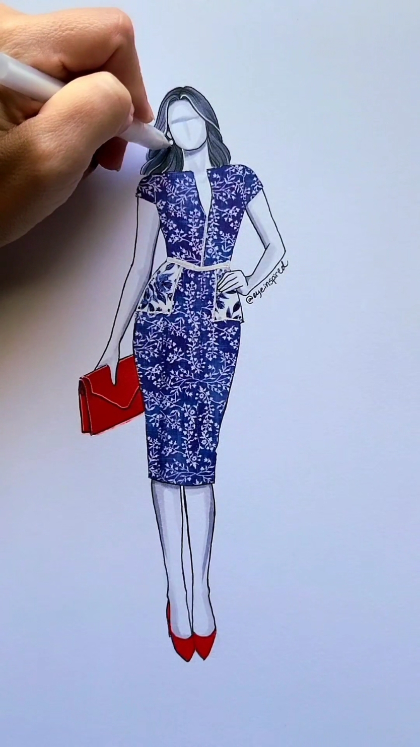 Rate this design 1 to 10 🇺🇸 #art #artwork #artist #draw #drawing #sketch #style #fashion #design 