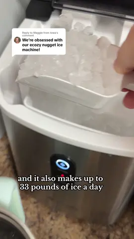 Replying to @Maggie from Iowa we are so obsessed too! I use mine everyday 🧊❄️🥶 #ecozy #ecozyicemaker @ecozy Appliances #icemaker #countertopicemaker #nuggetice #nuggeticemaker #sonicice #sonicicemaker #blackfridaydeals #christmasgiftideas 
