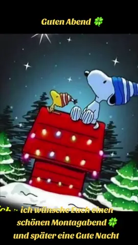 Ich wünsche Euch einen schönen Montagabend und später eine Gute Nacht Schönen  Abend  #montag #montagabend #snoopy #schönenabend 