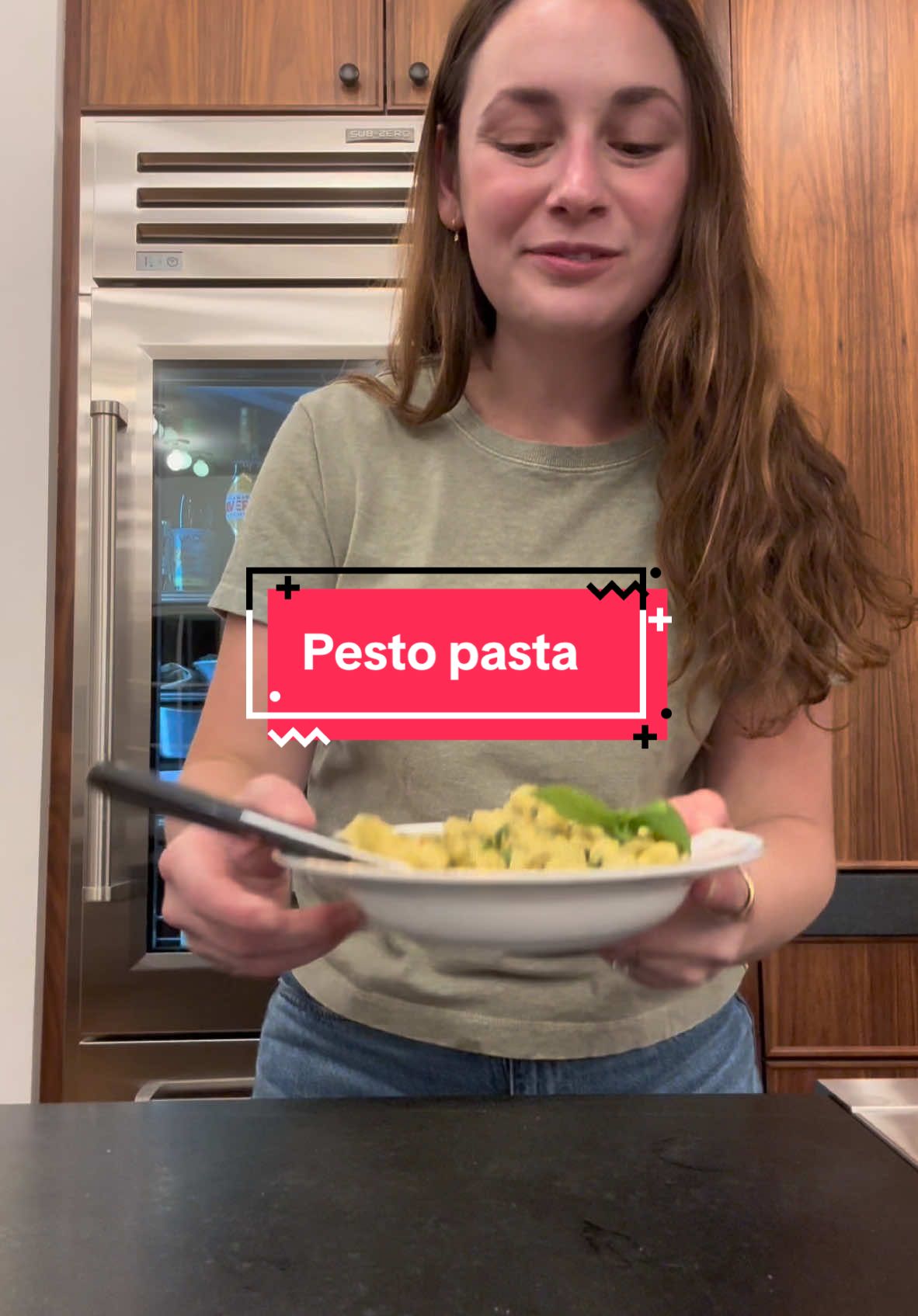 Nothing quite like a fresh bowl of pesto pasta. The addition of spicy crispy beans was so good! #garden #pasta #gardentotable #pasta #gardentok 