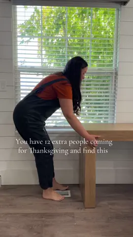 It's magic I am telling you! A side table that seats 12 people?! #transformertablepartner We are having lots of extra people over for Thanksgiving this year and this viral extendable table from @Transformer Table has caught my eye for some time. I honestly wasn't sure how a table this big could hold up but one we got it I have been DUMBFOUNDED at the strength and quality of it - whoever came up with this engineering magic is BRILLIANT. They are a few different colors and styles and this leaves fit into the coffee table. This solid wood system is literally a dream. Their Black Friday Sale is happening all month and my coupon KELLY100 is stackable - giving you an extra $100 off!  Here are the details: Their Black Friday sale runs throughout the month of November and is offering 35% off (their biggest sale of the year)! PLUS my discount code KELLY100 is stackable ( Here's a quick breakdown of the sale phases: November 1-18: Orders placed during this period will arrive in time for Thanksgiving. November 18-29: Perfect for those holiday shoppers aiming to receive their products before Christmas. Nov 30-31: last couple days of the sale