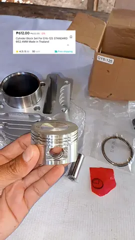 Check out nyo nato mga boss napaka mura nlng, Block Assembly GY6 STANDARD yan mga boss  #blockassembly #gy6 #foryou #foryourpage 