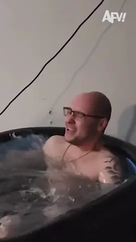 I know one way he can ice his foot 🥶😅 #afv #fail #coldplunge