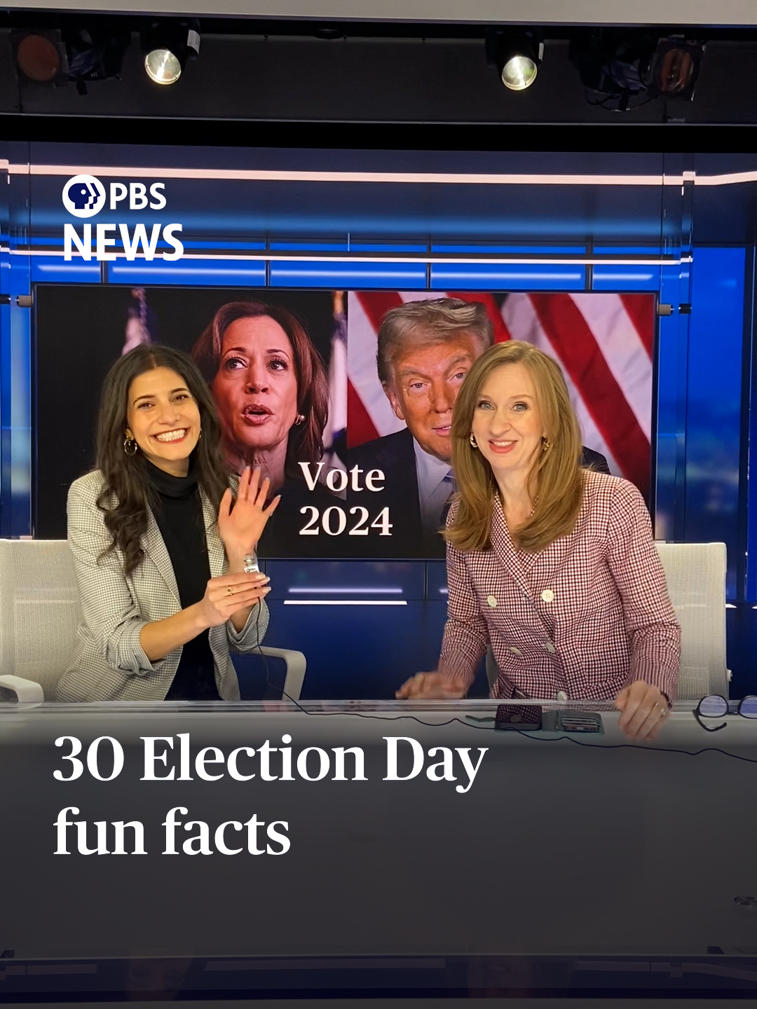 30 Election Day fun facts.  It's the 2024 Election Day. PBS News Capitol Hill correspondent Lisa Desjardins and PBS News’ Deema Zein give 30 fun facts about the election.  @lisadnews #2024presidentialelection #2024elections #2024election #electionday #election2024 #presidentialelection #pbsnews #pbsnewshour #newshour #politicaltiktok #tiktokpolitics #elections2024 #election
