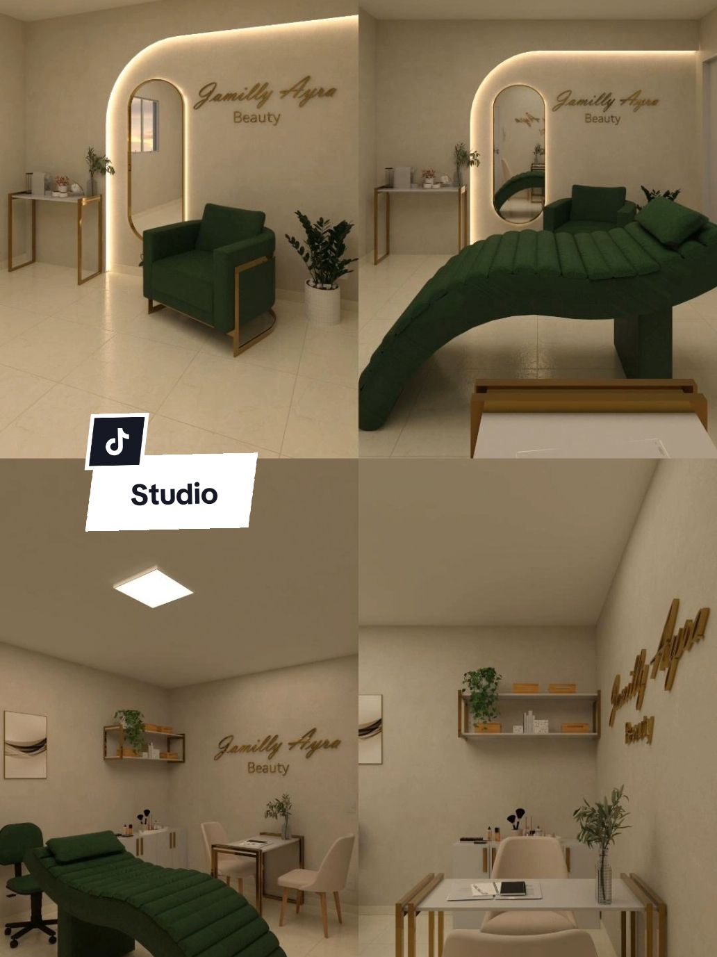 Studio Jamilly Ayra Beauty ✨ Da uma olhada nesse projeto rápido e eficiente para um Studio de lash  #arquitetura #designdeinteriores #fyp #reforma #decoração 