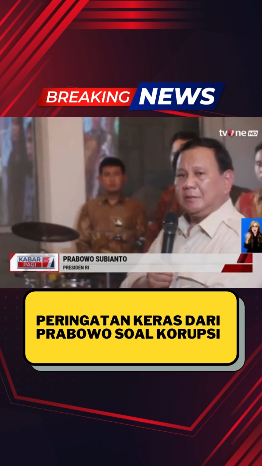 Peringatan Keras Presiden Prabowo Kepada Pejabat Pemerintah  #presidenprabowo #prabowo #beritahariini #breakingnews #beritaterkini #tvone #news 