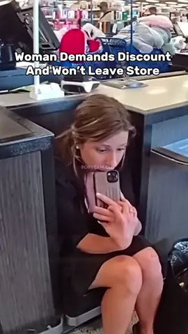 Replying to @TruthUnfiltered The woman is told multiple times to leave by cops but she refuses. She then admits that she cannot afford the clothes she wants to buy at Ross. #bodycamera #entitledpeople #copcam #fypツ 