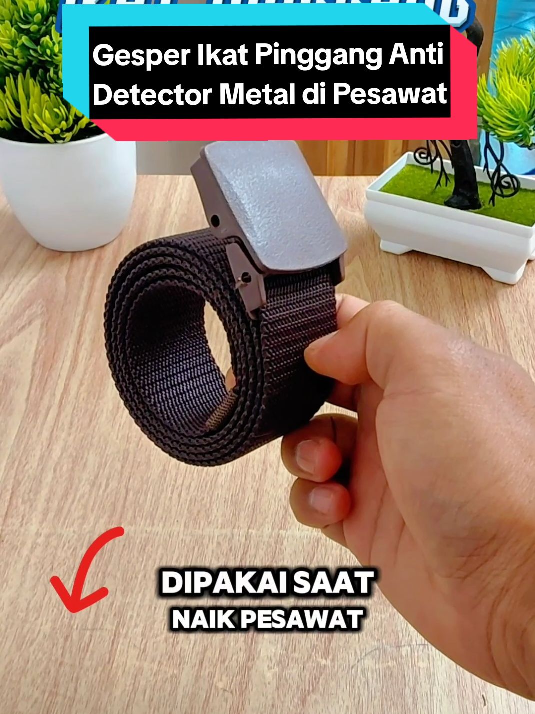 Ikat pinggang pria dan wanita anti detector metal di pesawat  #ikatpinggang #sabuk #metaldetector #ikatpinggangpria 