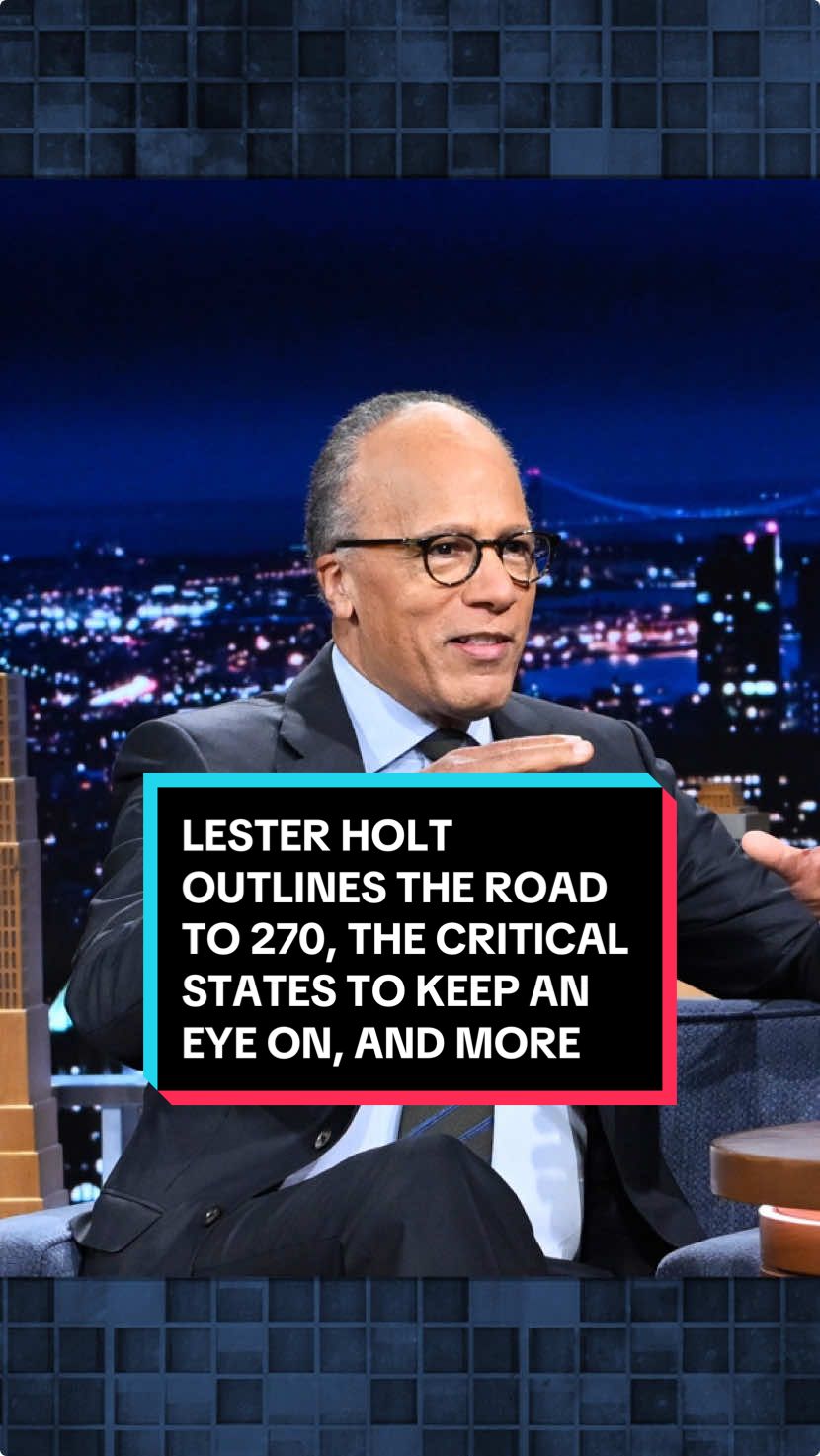 Lester Holt outlines the road to 270, the critical states to keep an eye on, and when results from the Presidential Election might come in. #FallonTonight #TonightShow #LesterHolt #Election2024 #JimmyFallon 