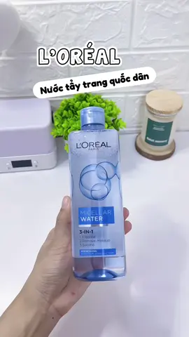 Tẩy Trang quốc dân 🧏🏻‍♀️ #Loreal #ecomobi #xuhuong #taytrang #taytrangquocdan #lamdep #skincare 