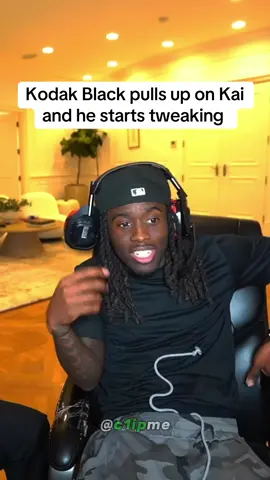 Kodak Black pulls up on Kai and he starts tweaking | #kaicenat #kodakblack #tweak #viral #fyp @Kai Cenat 
