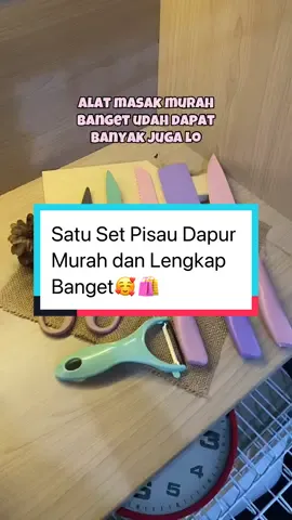 Satu Set Pisau Dapur Murah Banget🛍️🙌🏻 #fyp #viraltiktok #murah#distributorsurabaya #pabriksurabaya #perabotanrumahtangga #valenchstore #surabaya #setpisau #pisaudapur 
