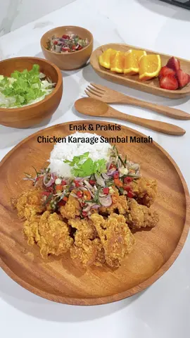 Solusi kalau mau makan enak tapi praktis. 😍 Chicken Karaage @perfectio.official  ✅ crispy  ✅ dagingnya juicy ✅ terbuat dari daging ayam berkualitas, higienis, dengan bumbu yang meresap dan terjaga nutrisinya ✅ cepat dan praktis  ✅ bersertifikasi BPOM, Halal MUI, HACCP ✅ rendah bahan pengawet.  Yuk cobain buat juga, beli chicken Karaage di @perfectio.official atau toko Frozenfood terdekat ya 🥰 . . Follow @rumah_anfida untuk resep lainnya 🫶🏻 . . #perfectio #chickenkaraage #masakpraktis #masakenak #frozenfood #cooking 