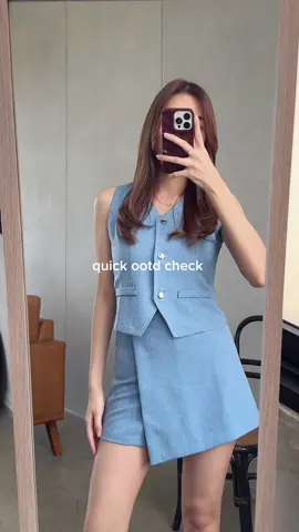 in my denim ootd 👀🩵 #wibgajian #racuntiktok #OOTD #outfitideas #outfit #rekomendasi 