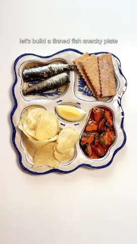 a tinned fish snacky plate 🐟🍽️ made by @frankceramics (IG) x daywithmei