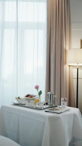 Let room service make your morning exceptional. #grandhotelstockholm #grandtok #luxuryhotel #stockholm #hotellife #suitelife #hotelbreakfast #roomservice 