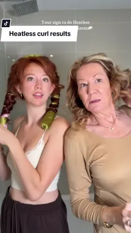 Replying to @🔆 Syd 🔆 doesnt mumma look beautiful?✨🧡 @ETERNAL MUSE hestless curlers use code “makeupbyash” dor money off💛 #heatlesscurls #heatlesshairstyles #heatlesswaves #curler #hair #copperhair 