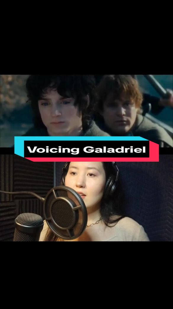 Voicing Galadriel from The Lord of the Rings: The Fellowship of the Ring #voiceactor #lordoftherings #galadriel #voiceacting #acting #lotr #fellowshipofthering 