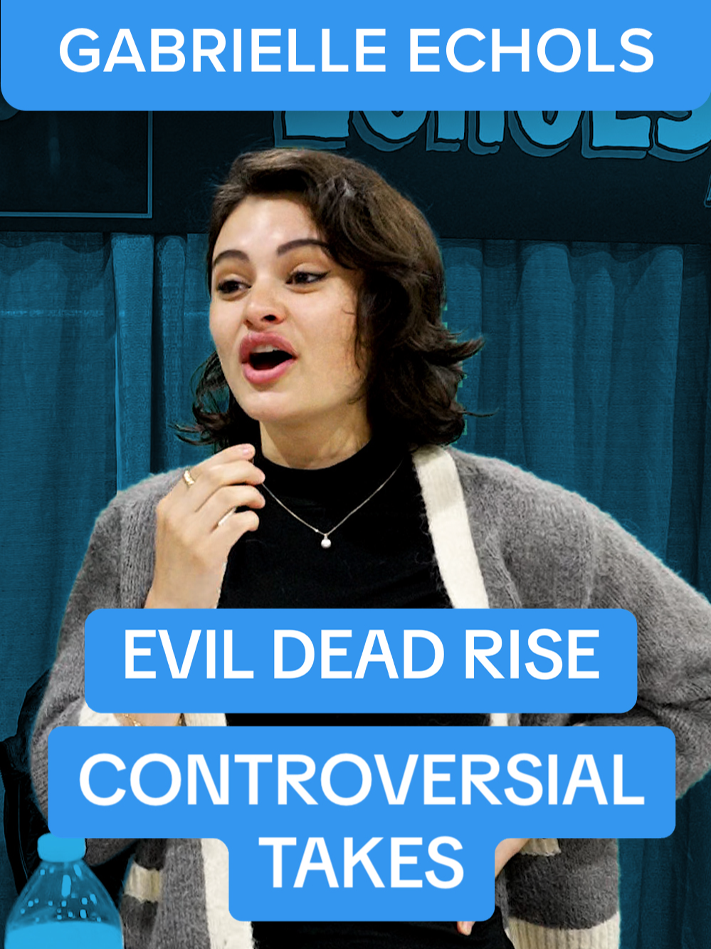 she's not wrong #controversial #horror #evildeadrise #gabrielleechols #horrortok #galaxycon