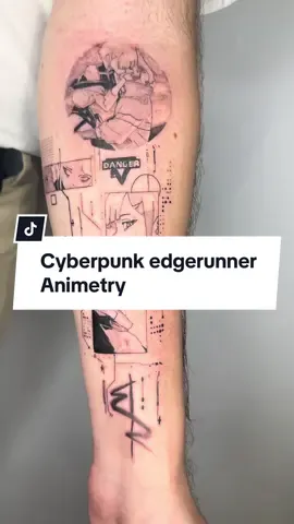 Cyberpunk Edgerunner Contact:piratetwanoo@gmail.com • • • • • • #tattoo #mangatattoo #anime #animetattooartist #otaku  #lucy #cyberpunk #cyberpunkedgerunners #geometry #geometrictattoo #animetattooer  #paris #france #animetry 