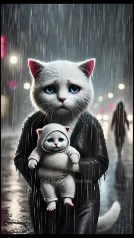 A Heroic Cat: Protecting His Wife and Kittens #cat #kitten #catvideos #shorts #shortvideo #catlover