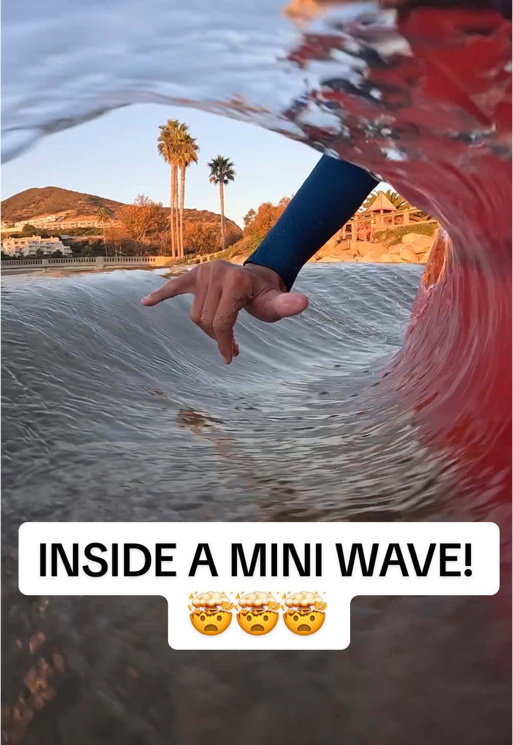 🤯 MINI TUBE! - Did you watch the whole video? @Paulcarey4 helped make the wave! SOOO #satisfying #MiniWave #Tube #SoLagLocal #GoPro @GoPro 