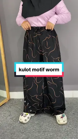 rekomendasi kulot wanita motif worm #kulot #kulotrayon #celanapanjang #celanamotif #rekomendasioutfit 