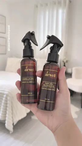 The BEEEEEST TALAGA! Perfect for your bedroom, living room or kahit sa kotse. Affordable pa kaya try mo na! #aestheticbyzel #airwell #airwellroomandlinenspray #airwellroomspray #airwellspray #linenspray 