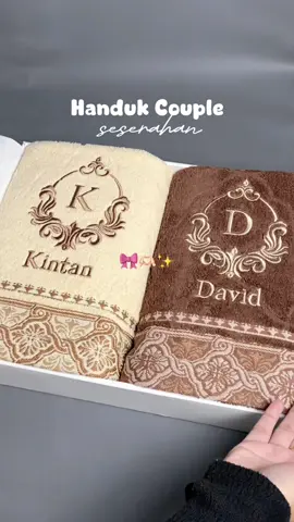 Handuk buat seserahan 💝 bagus banget Howel and Co !! 🥹✨ #howelandco #handukcouple #handukseserahan #handukcopel #handuk #seserahan