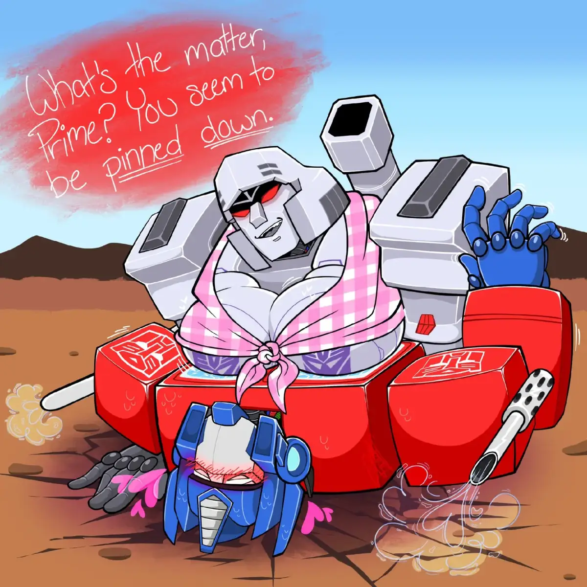 got inspired by Twitter :) #myart #art #digitalart #procreate #transformers #megatron #optimusprime