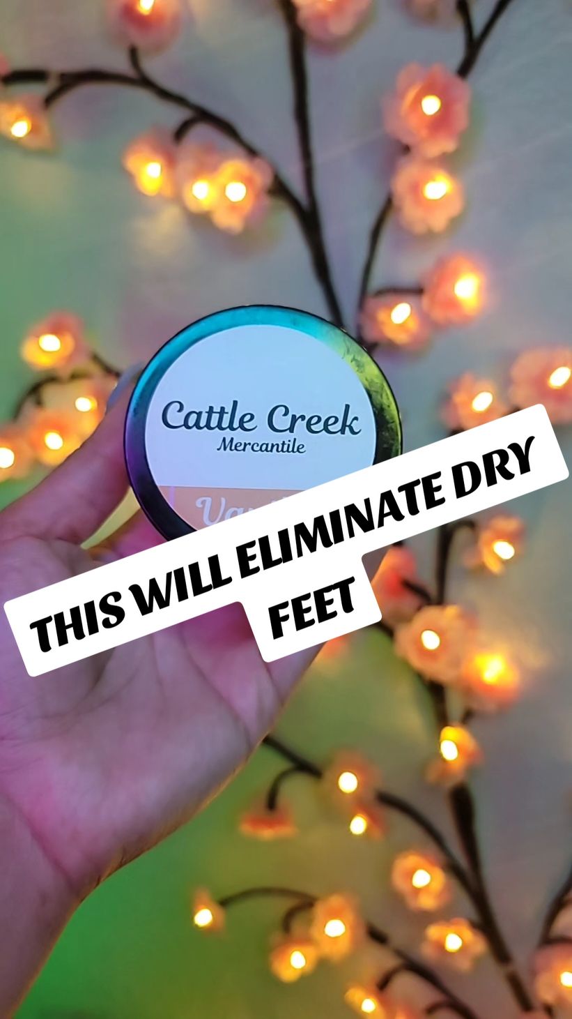 THIS IS A ABSOLUTE MUST GET YALL IT SMELLSS SOOOOO GOOD AND IT COMPLETLEY GOT RID OF MY DRY FEET WHEN NOTHING ELSE WORKED.  #tallowskincare #bodybutter #cattlecreek #vanillabodybutter #perfumetiktok #perfumetok  #creatorsearchinsights 