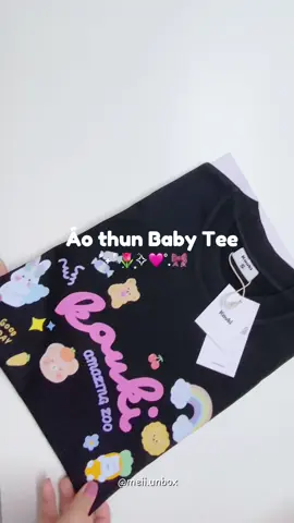 Phần 444| Áo Baby Tee Cotton xinh siux 🌸✨#meiiunbox #viraltiktok #xuhuong #aobabytee #viral 