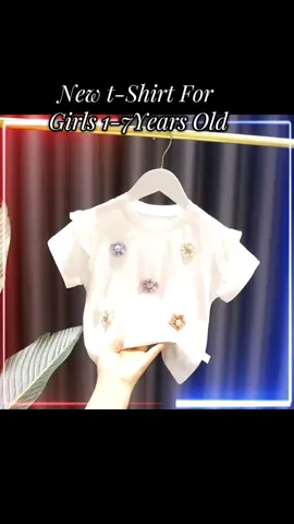 Cute T-Shirt For Kids#newarrival #koreanstyletshirt #casualtshirt #tshirtforkids #rufflesleeves #3dflowertshirt #SummerFashion #kidsfashion #kidswear #kidsclothes #kidsclothing #buynow #CapCut 