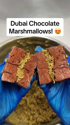 Dubai Chocolate Marshmallows! 🍫 #marshmallow #dubaichocolate #candymaking #handmade #SmallBusiness 